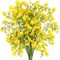 Artificial Flowers 8PCS Silk Flowers with Long Stems (Yellow) 1.96"D x 3.14"W x 25.6"H